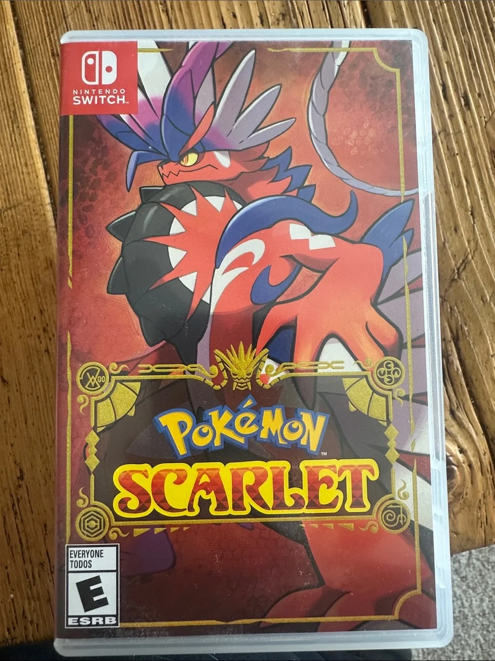 Nintendo Switch Pokémon Scarlet - Red, Blue & Gold Cover Game Card
